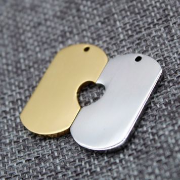 Жетоны парные "Сердечко" с гравировкой-1