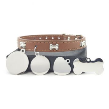 Ошейник с адресником-медальоном и гравировкой для собаки-2