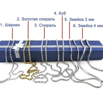 Цепочка на шею для жетона или подвески Цепочка на шею для жетона или подвески-1