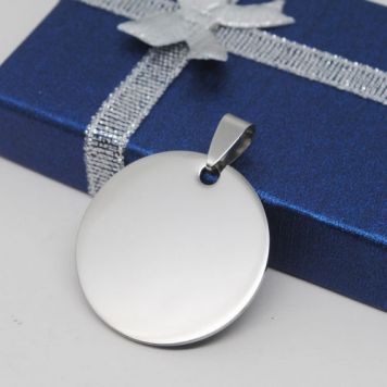 Адресник "Круглый медальон" 20, 25 или 30 мм с гравировкой для домашнего питомца-3